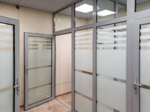 Алюминиевый противопожарный витраж Alutech / серия FRM7298